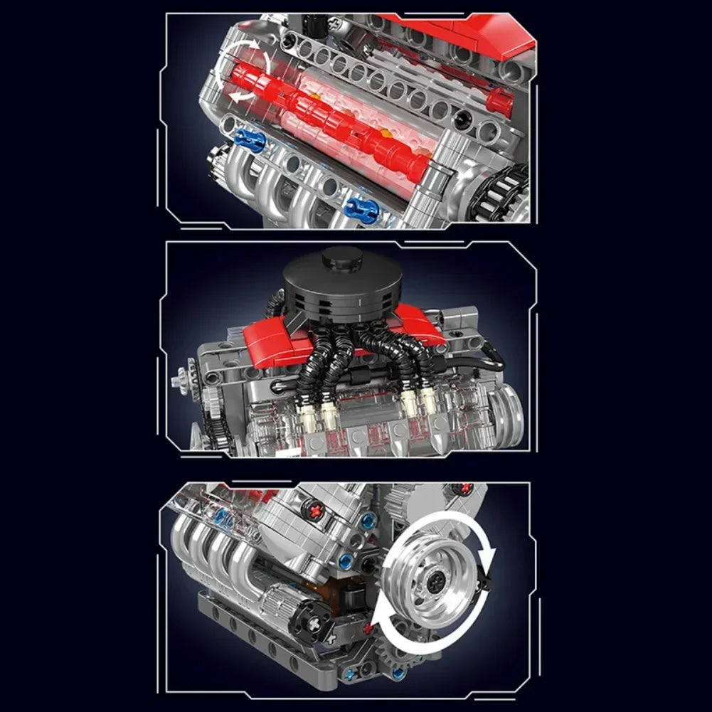 V8 Master Engine – 480 Teile
